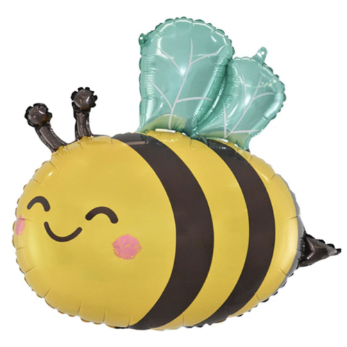 Balloon Foil Bumble Bee Blue Wings